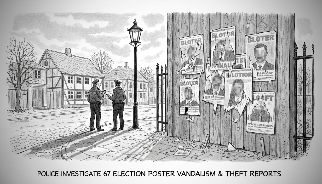 Police Receive 67 Reports of Election Poster Vandalism and Theft