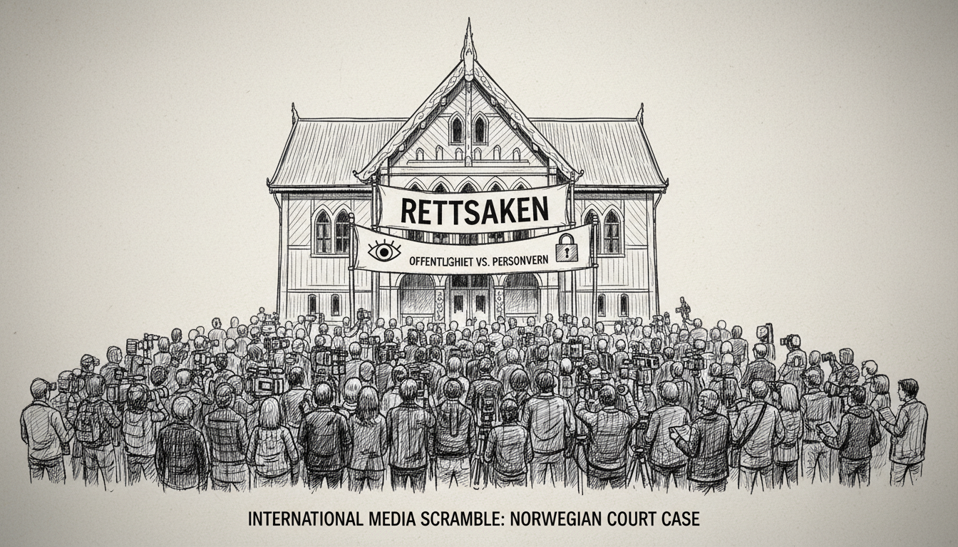International Media Scramble to Cover High-Profile Norwegian Court Case