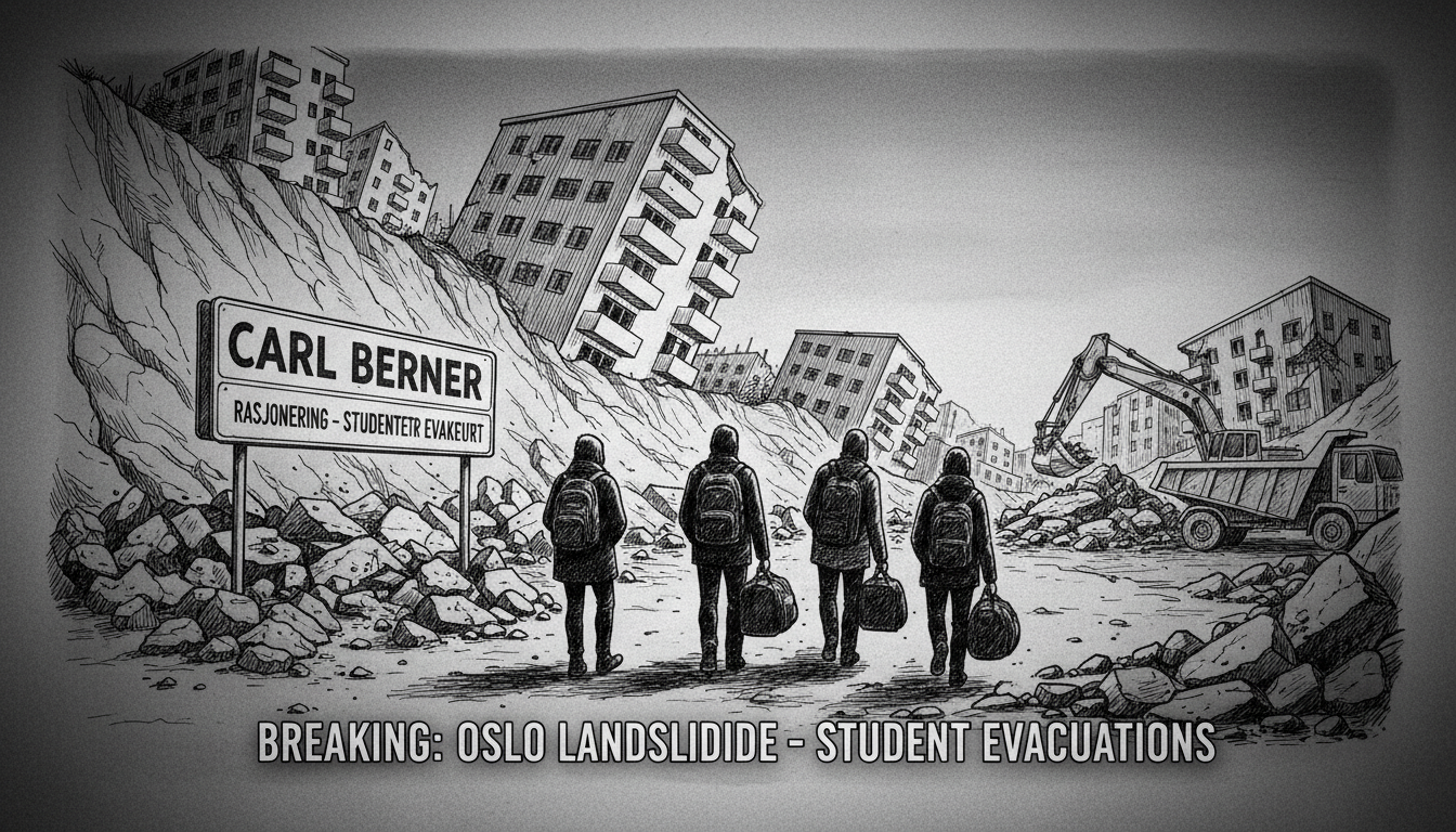 Oslo Landslide Forces Student Evacuations at Carl Berner