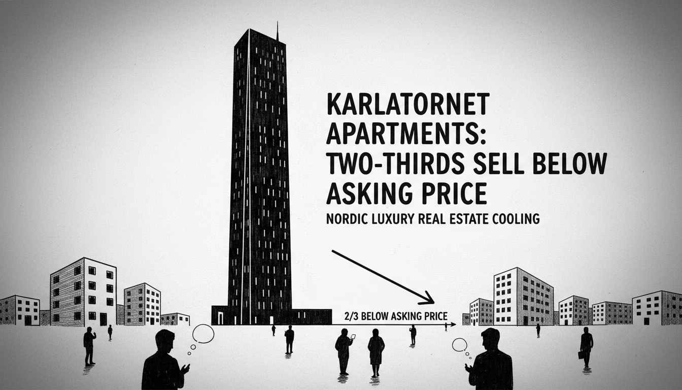 Two-Thirds of Sold Karlatornet Apartments Sell Below Asking Price