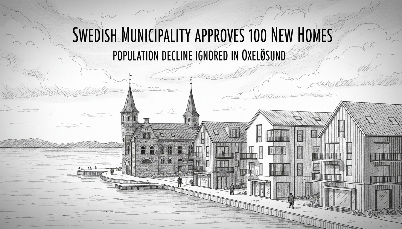 Swedish Municipality Approves 100 New Homes Despite Population Decline