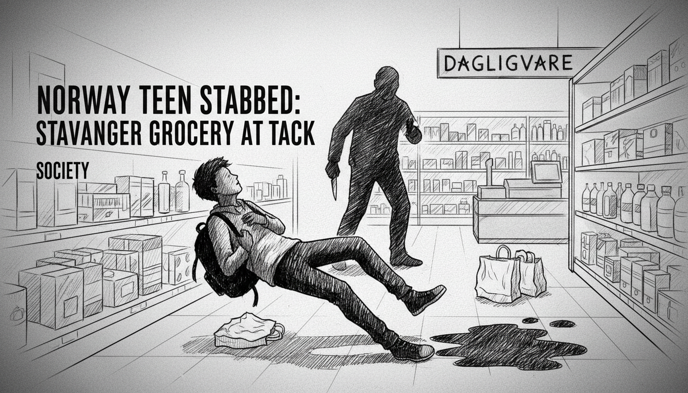 Norway Teen Stabbed: Stavanger Grocery Attack