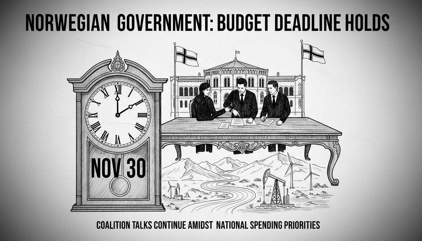 Norwegian Government Maintains Budget Deadline Amid Coalition Talks