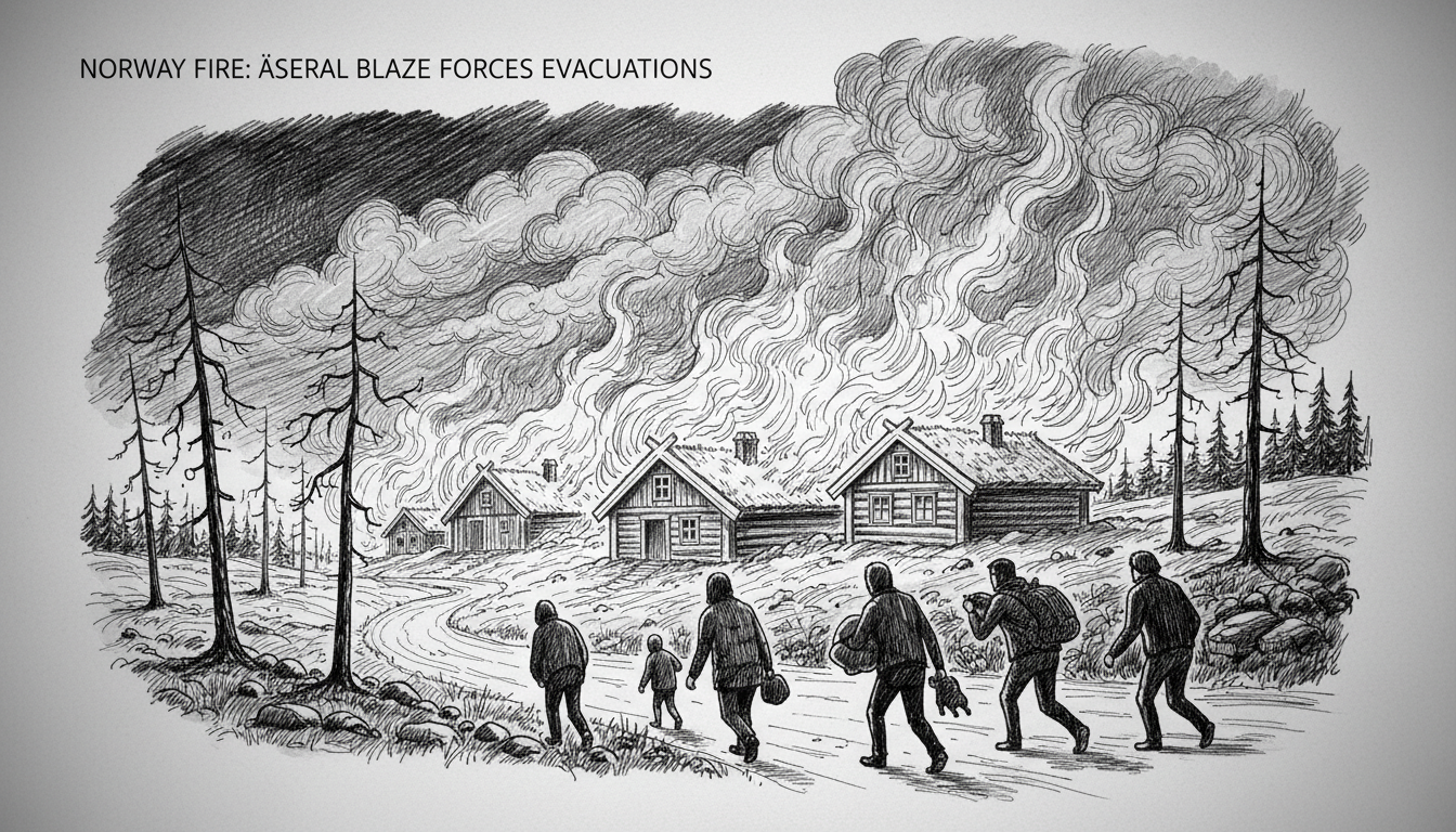 Norway Fire: Åseral Blaze Forces Evacuations