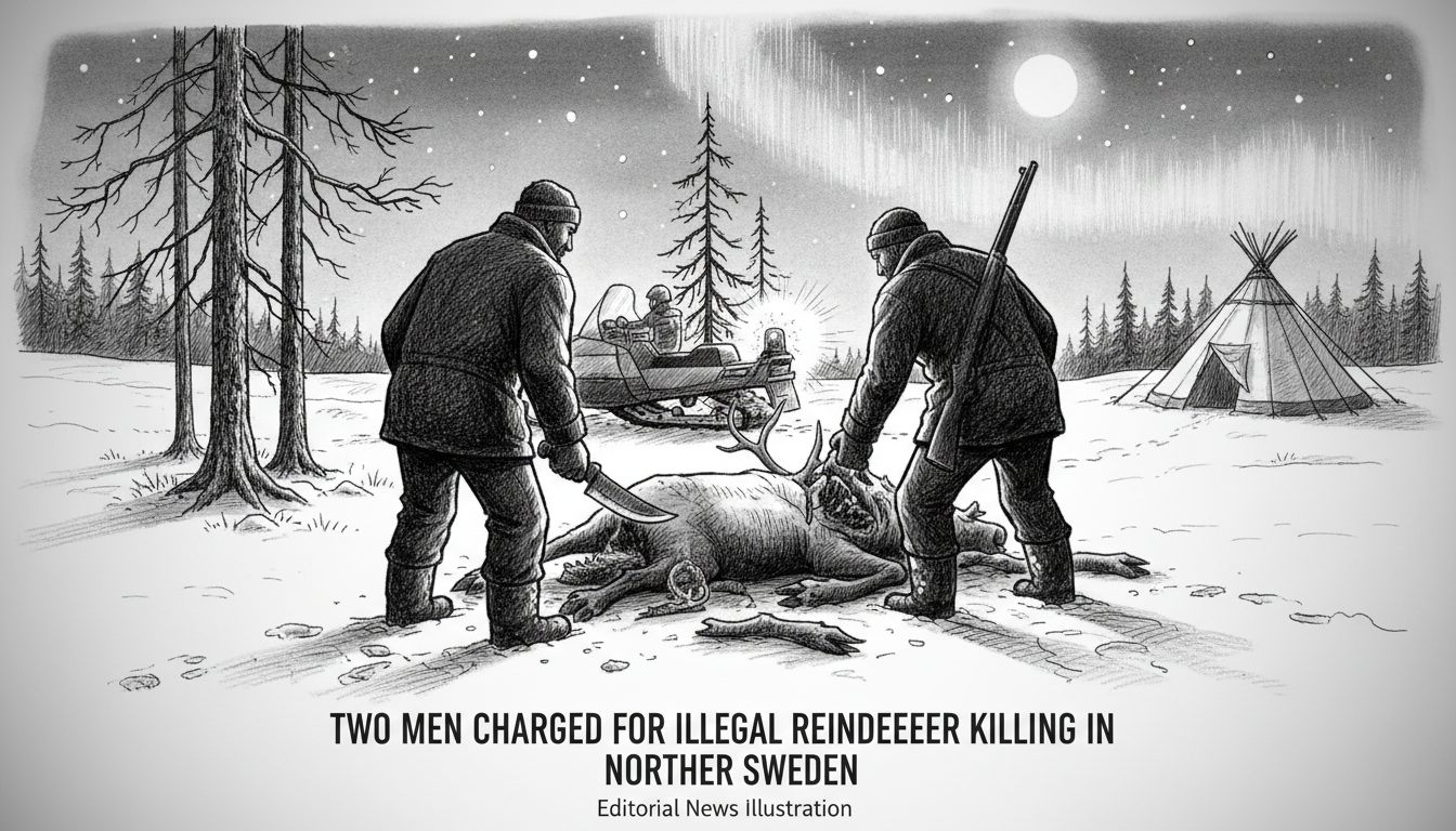 Two Men Charged for Illegal Reindeer Killing in Northern Sweden