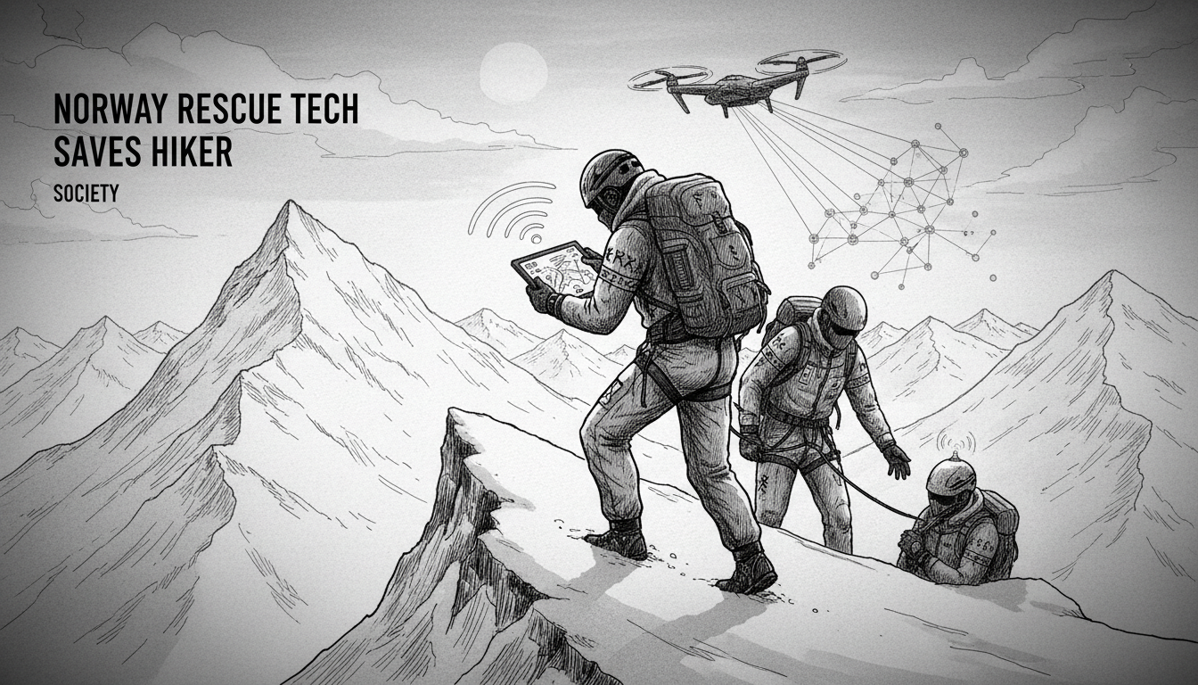 Norway Rescue Tech Saves Suit-Clad Hiker