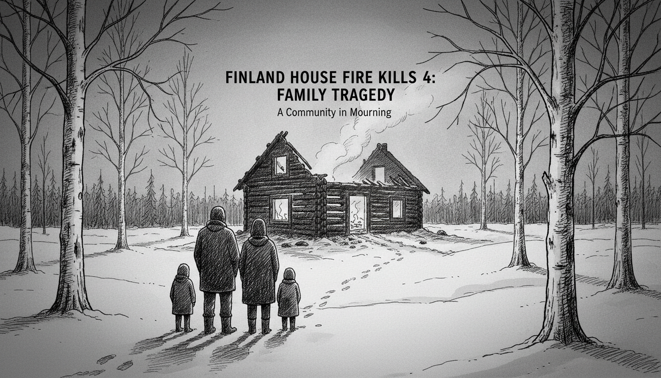 Finland House Fire Kills 4: Family Tragedy