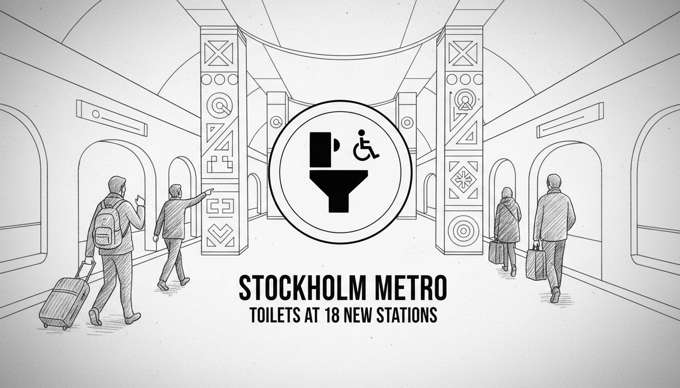 Stockholm Metro Toilets Coming to 18 New Stations