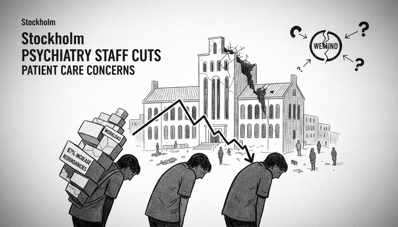 Psychiatry Staff Cuts in Stockholm Spark Patient Care Concerns
