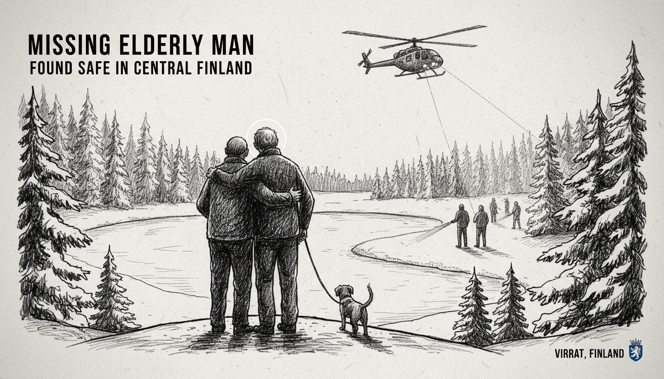 Missing Elderly Man Found Safe in Central Finland Search Operation