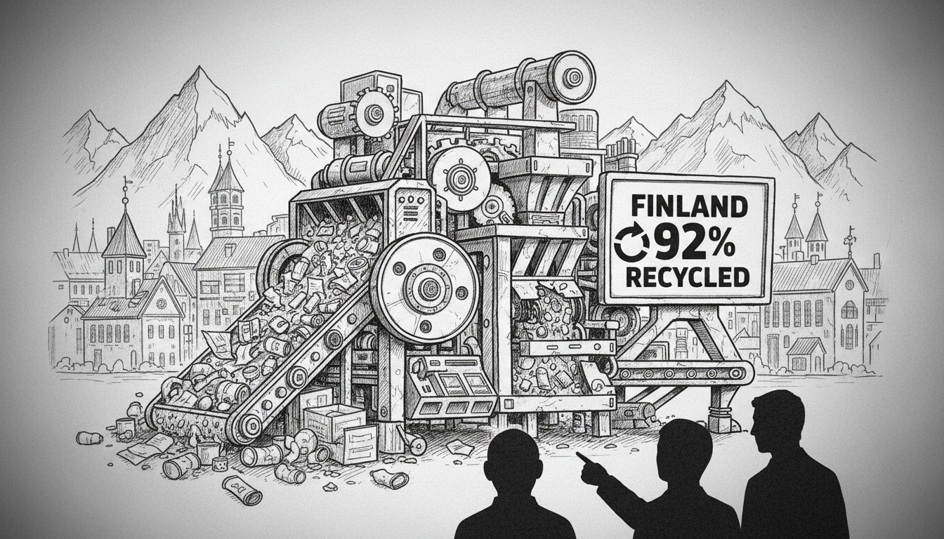 Finland's 92% Recycling Rate Gets Machine Boost