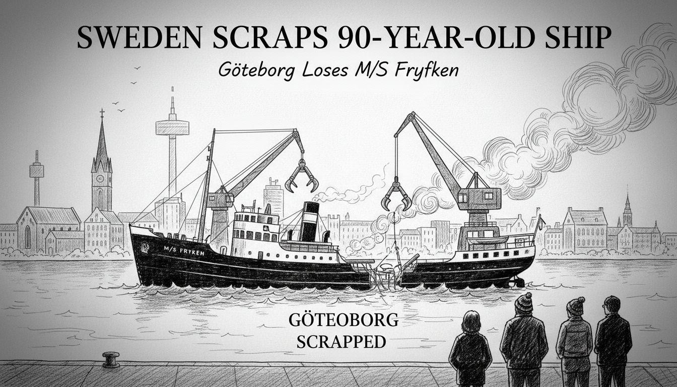Sweden Scraps 90-Year-Old Ship: Göteborg Loses M/S Fryken