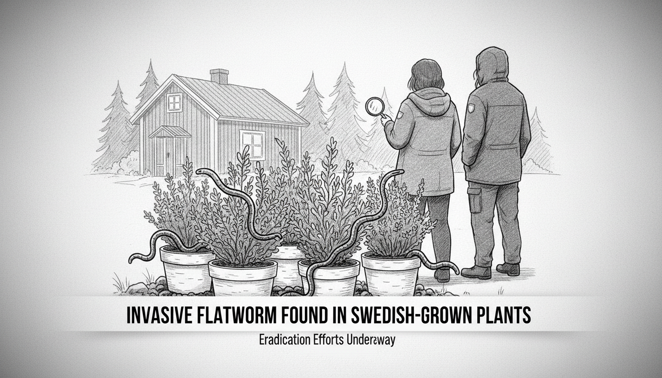 Invasive Flatworm Found in Swedish-Grown Plants