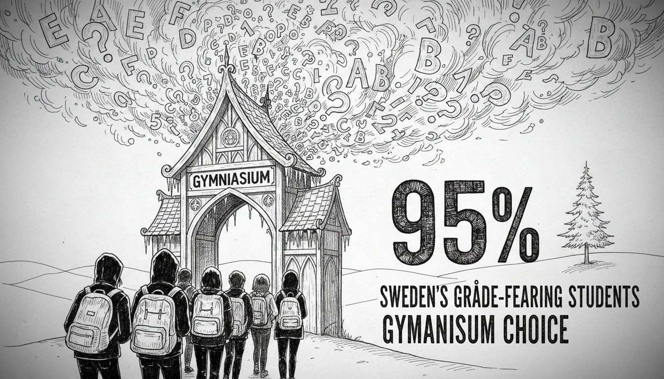 Sweden's Grade-Fearing Students: 95% Face Gymnasium Choice