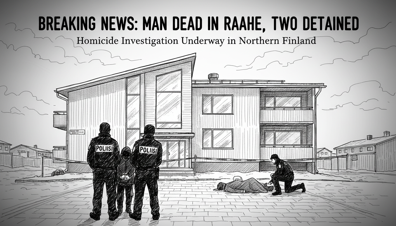 Man Found Dead in Raahe Apartment, Two Suspects Detained