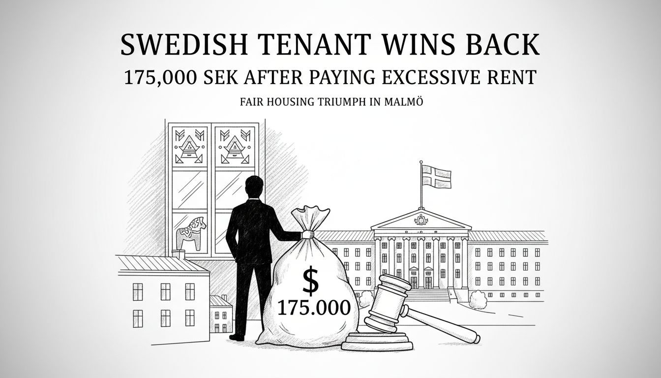 Swedish Tenant Wins Back 175,000 SEK After Paying Excessive Rent