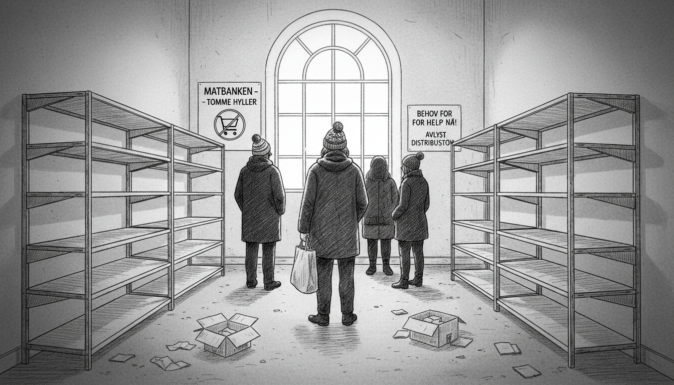 Food Bank Faces Empty Shelves as Demand Surges in Norway