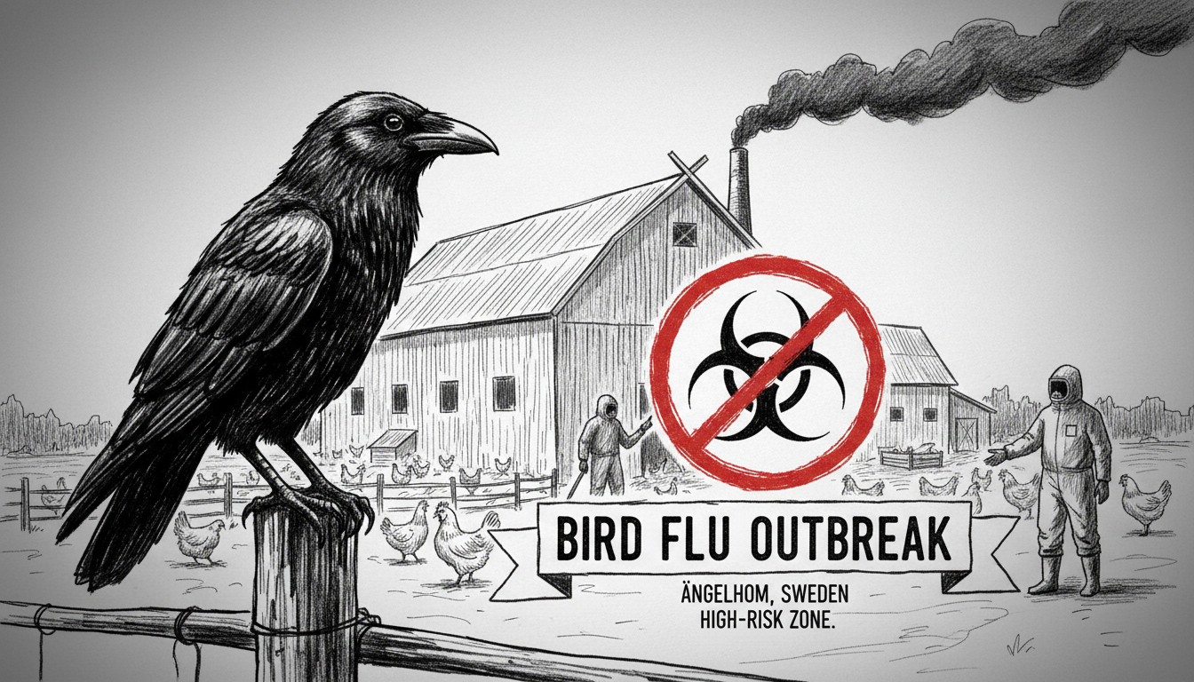 Bird Flu Outbreak Hits Swedish Poultry Farm in Ängelholm