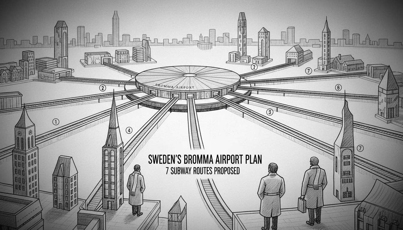 Sweden's Bromma Airport Plan: 7 Subway Routes Proposed