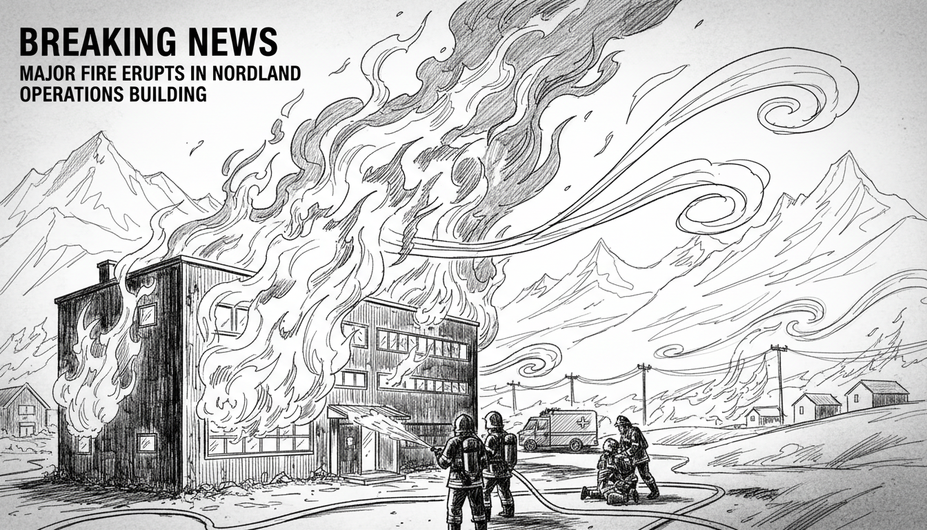 Major Fire Erupts in Nordland Operations Building