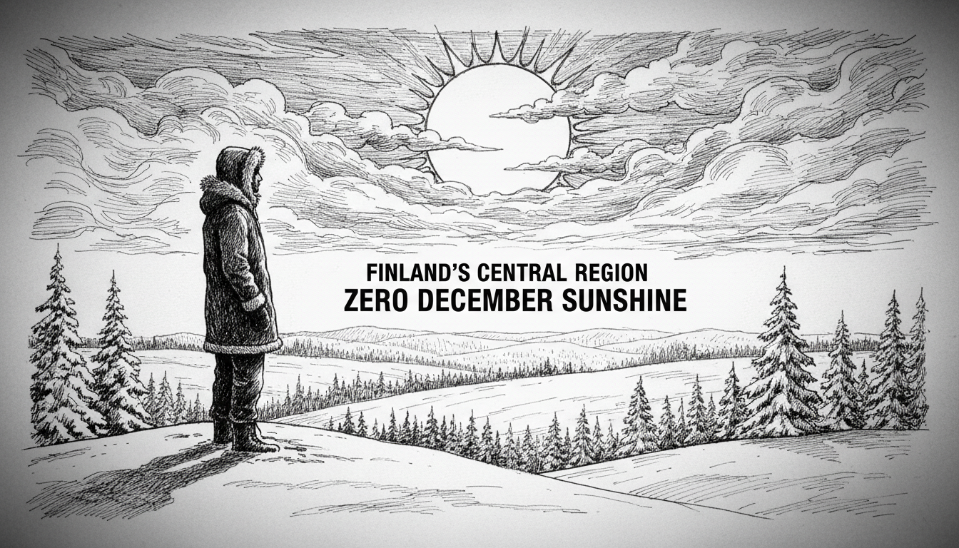 Finland's Central Region: Zero December Sunshine