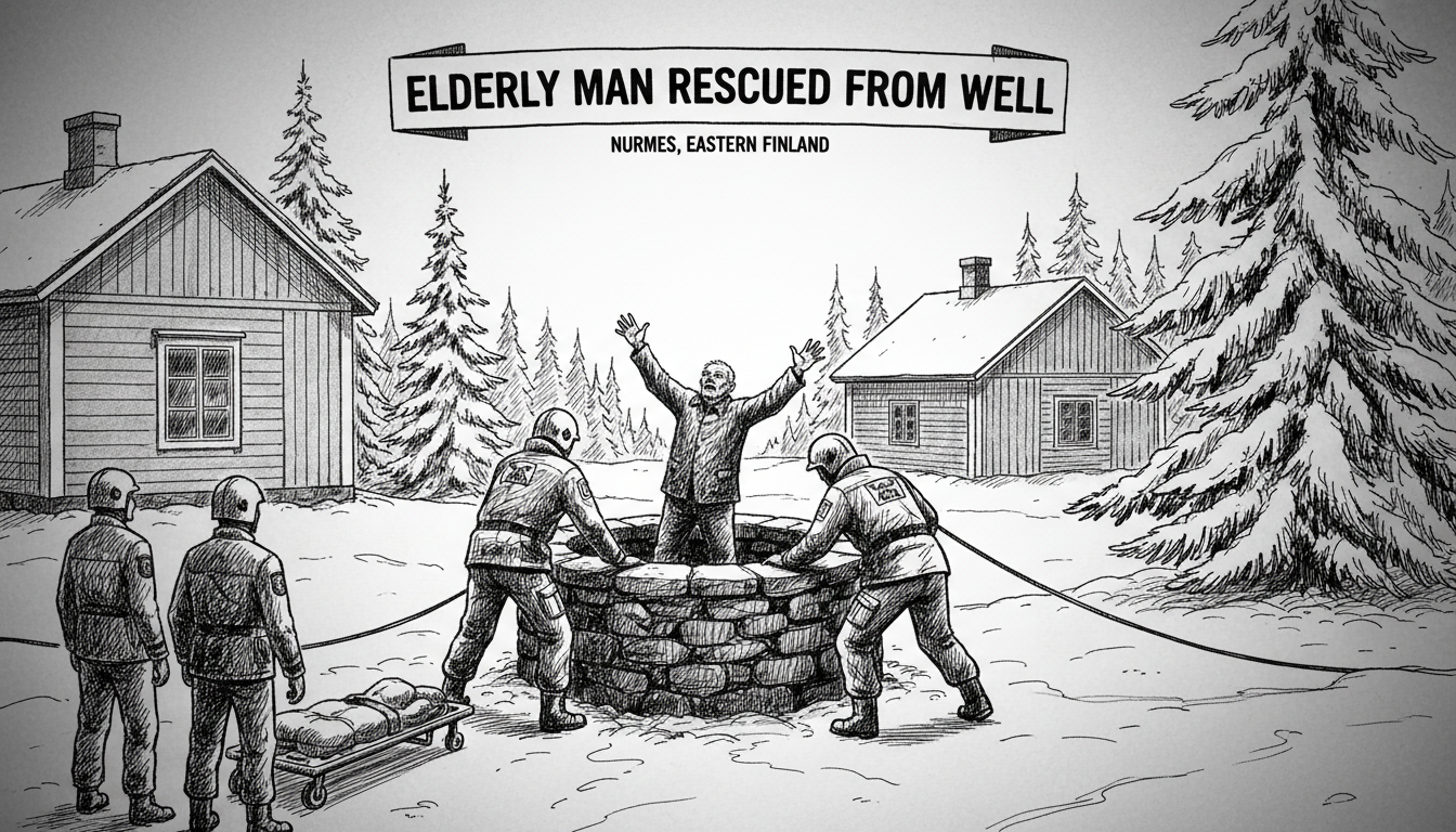 Elderly Man Rescued After Getting Stuck in Water Well in Eastern Finland