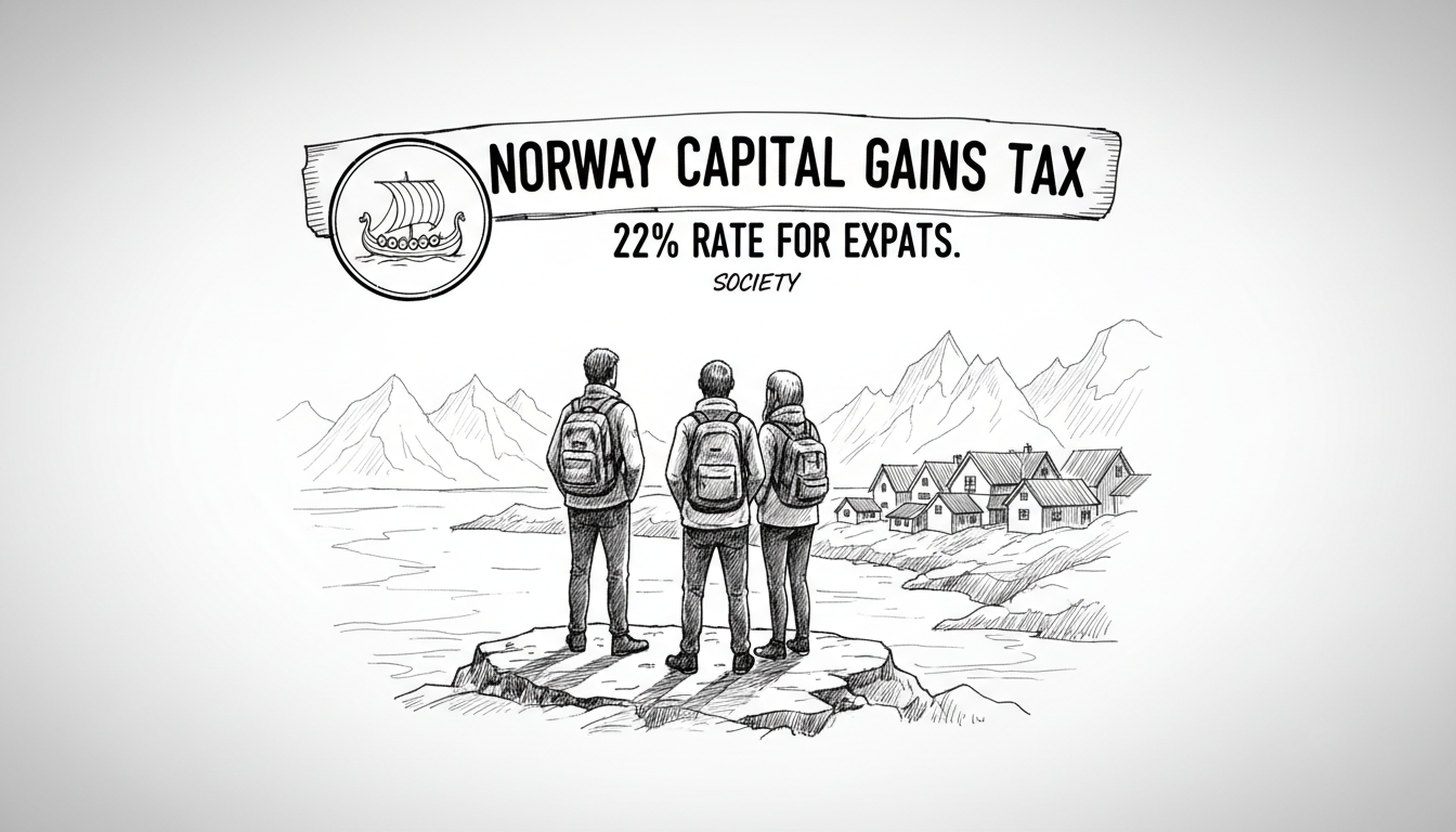Norway Capital Gains Tax: 22% Rate for Expats