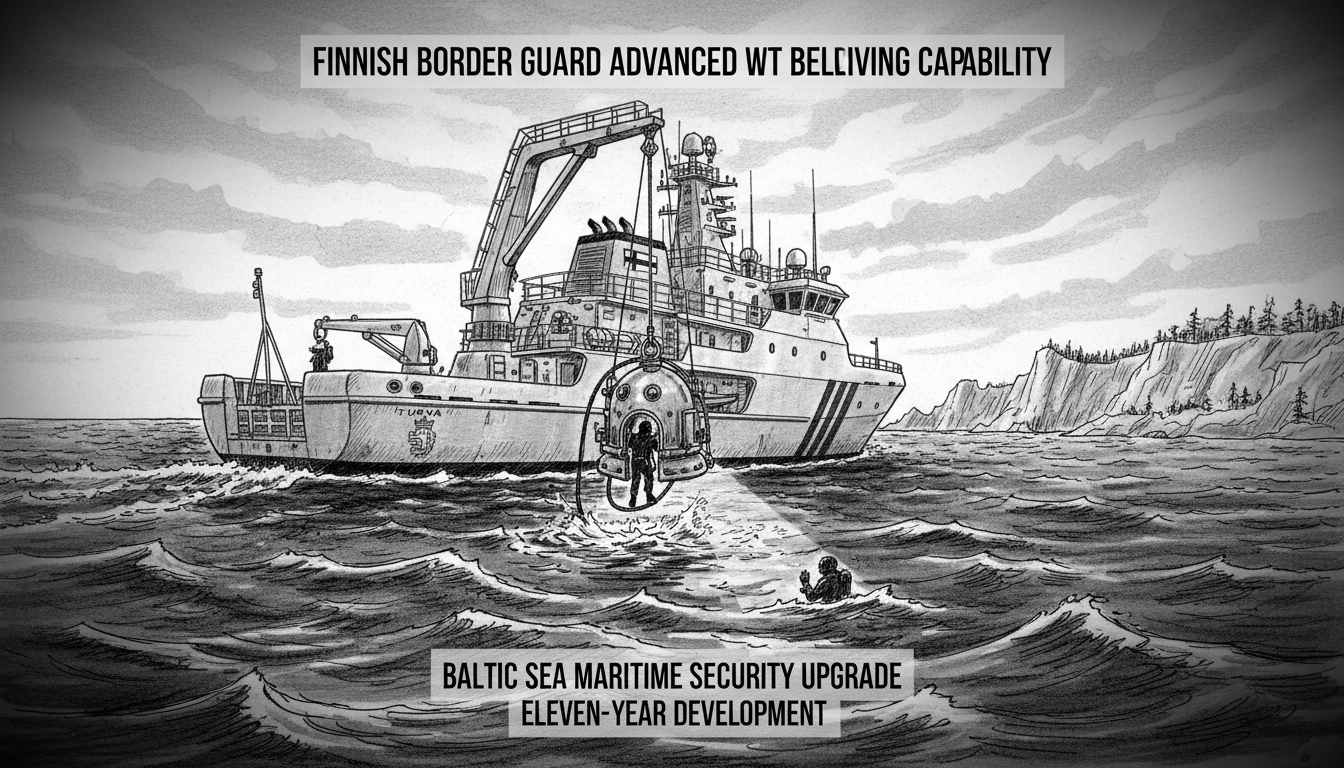Finnish Border Guard deploys advanced wet bell diving capability