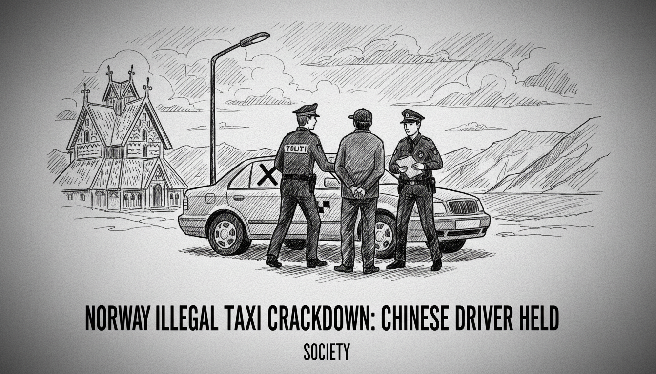 Norway Illegal Taxi Crackdown: Chinese Driver Held