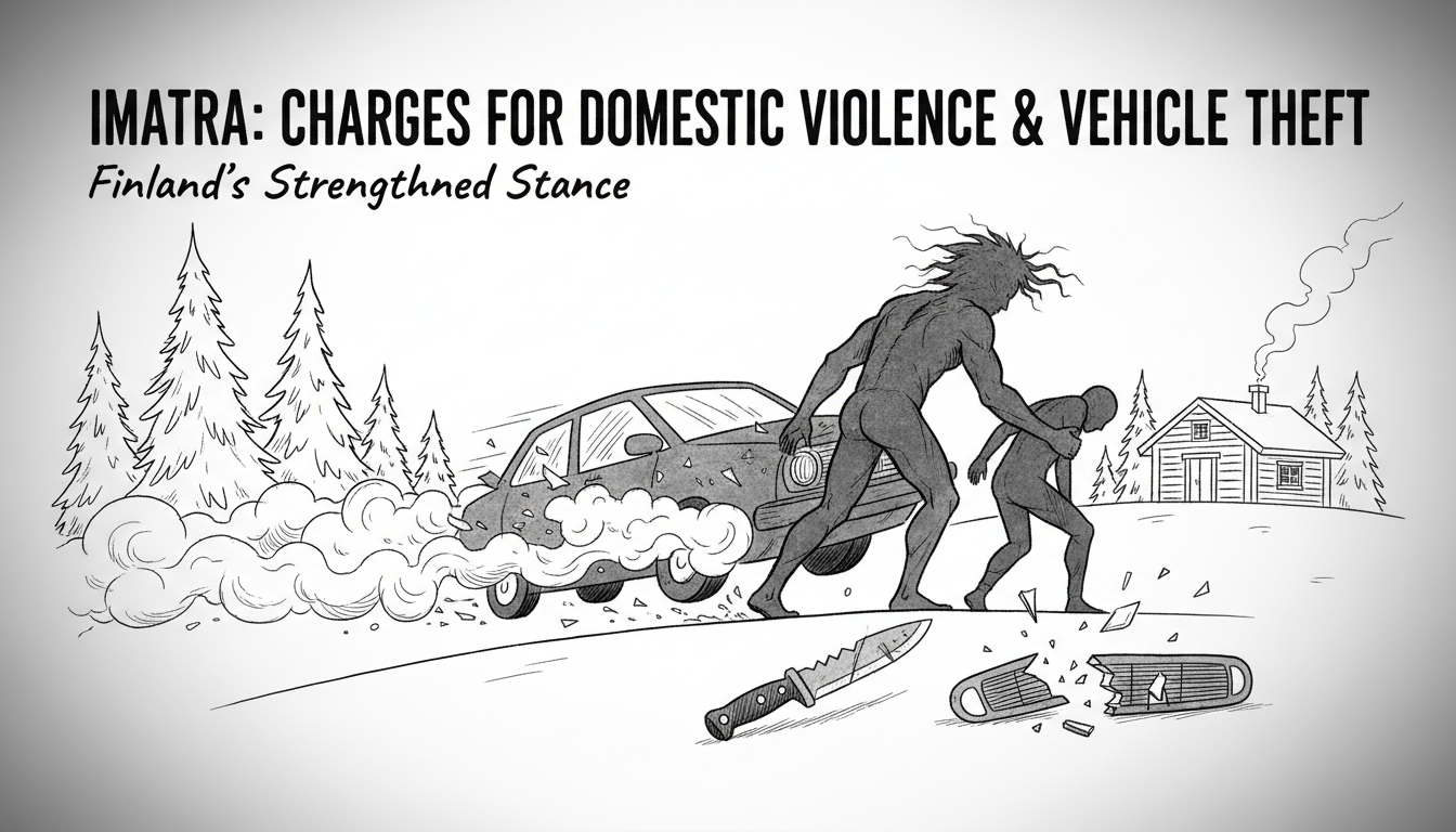 Finnish Man Faces Charges for Assaulting Partner and Vehicle Theft in Imatra