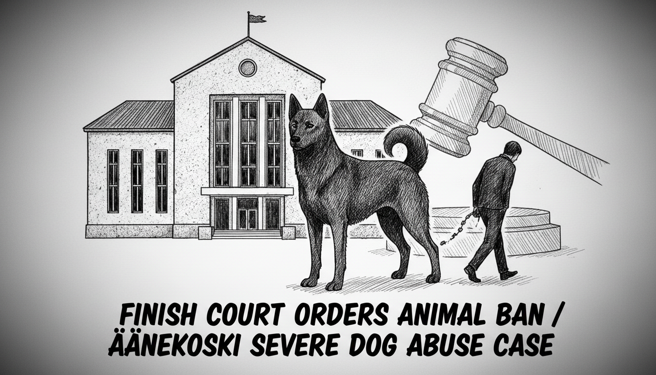 Finnish Court Orders Animal Ban After Severe Dog Abuse Case in Äänekoski