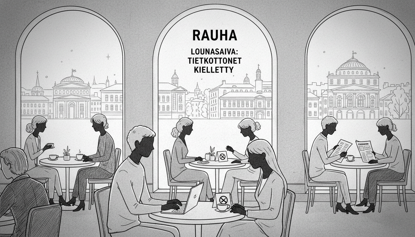 Helsinki Luxury Hotel Café Bans Laptops During Lunch Hours