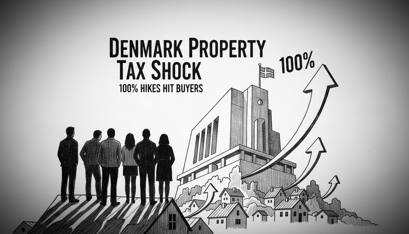 Denmark Property Tax Shock: 100% Hikes Hit Buyers