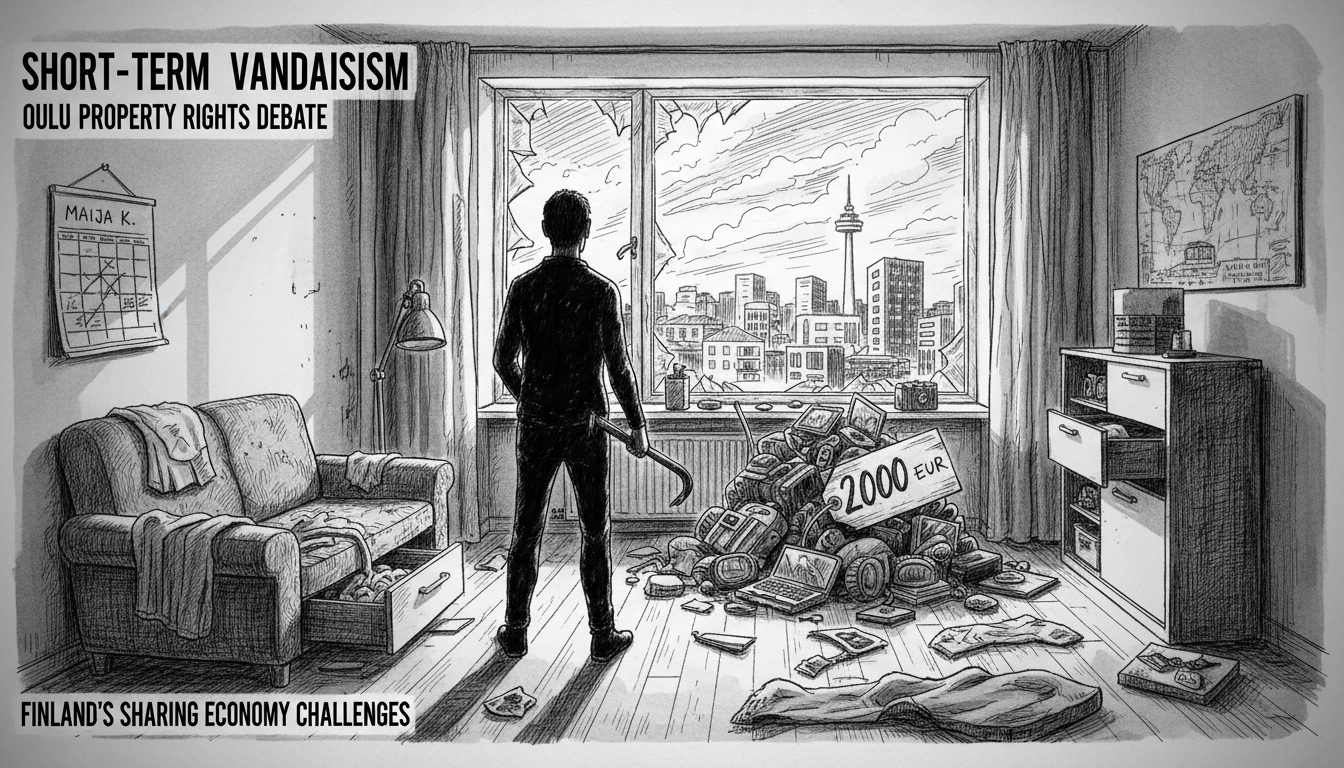 Short-Term Rental Vandalism Sparks Property Rights Debate in Oulu