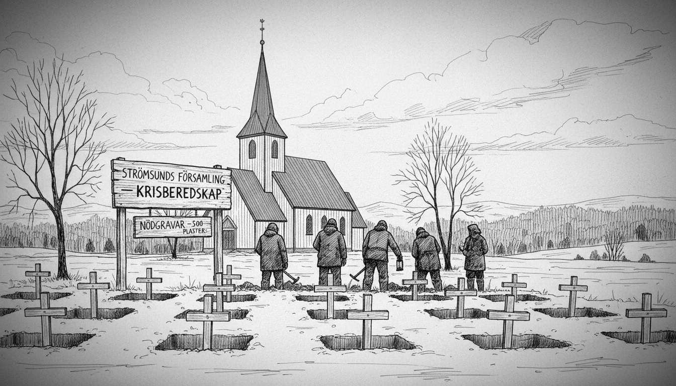 Swedish Parish Prepares Emergency War Graves for Crisis Situations