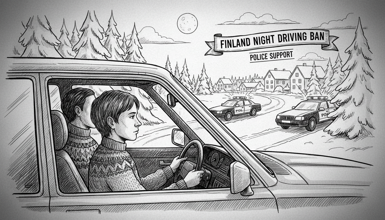 Finland Targets 17-Year-Old Night Driving: Police Back Ban