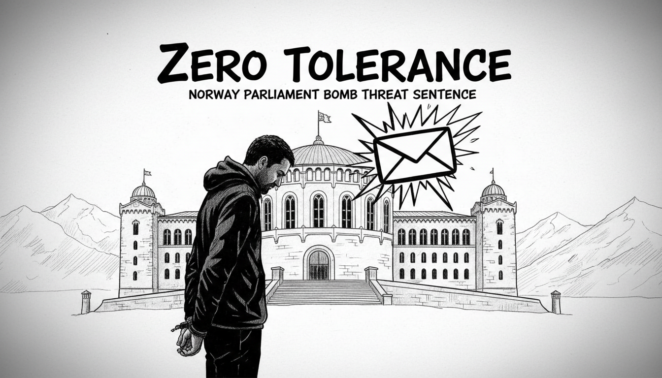 Man Sentenced to Prison for Threatening to Bomb Norwegian Parliament