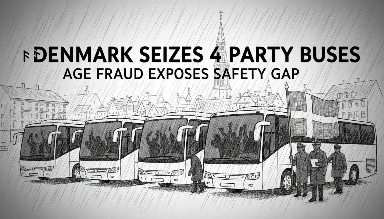 Denmark Seizes 4 Party Buses: Age Fraud Exposes Safety Gap
