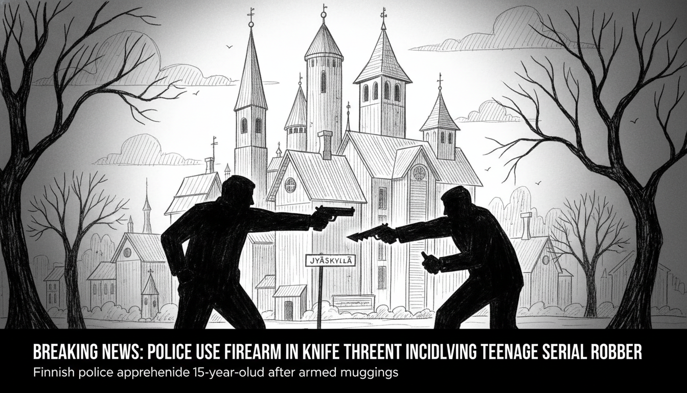 Police Use Firearm in Knife Threat Incident Involving Teenage Serial Robber