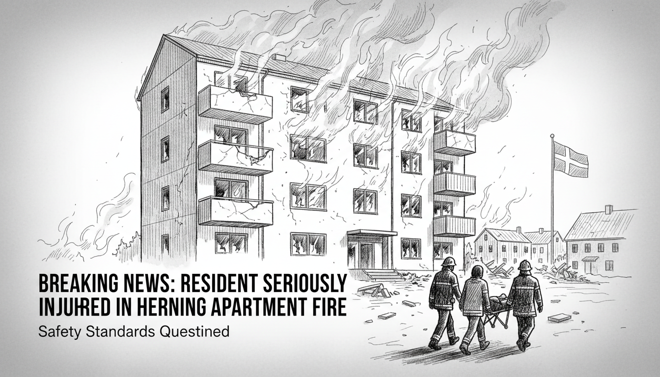 Resident Seriously Injured in Apartment Building Fire