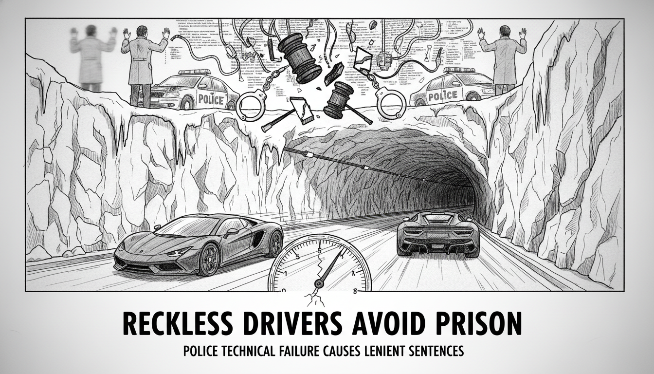 Reckless Drivers Avoid Prison After Police Technical Failure