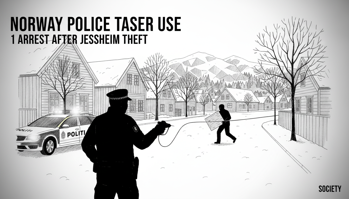 Norway Police Taser Use: 1 Arrest After Jessheim Theft