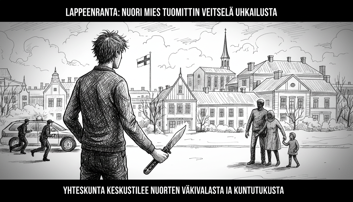 Young Man Sentenced for Knife Threats in Lappeenranta City Center