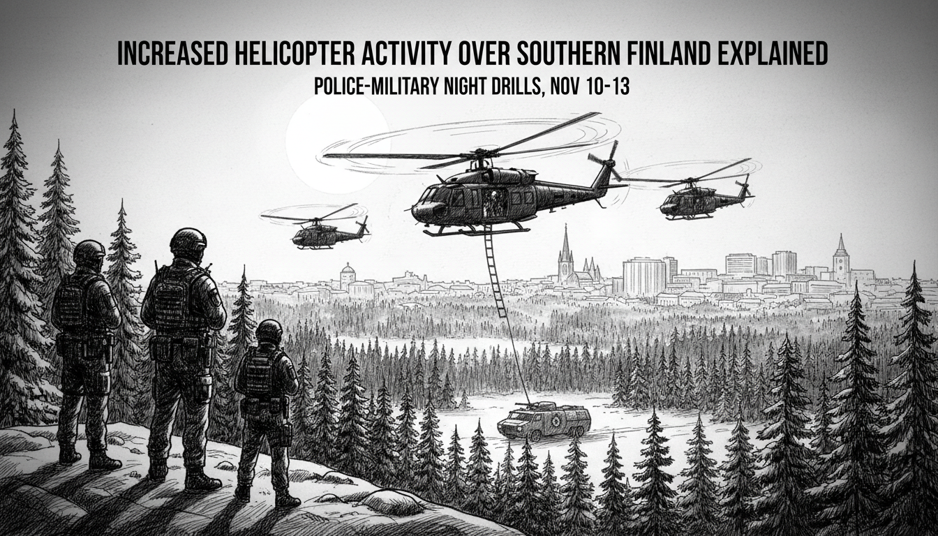 Increased Helicopter Activity Over Southern Finland Explained