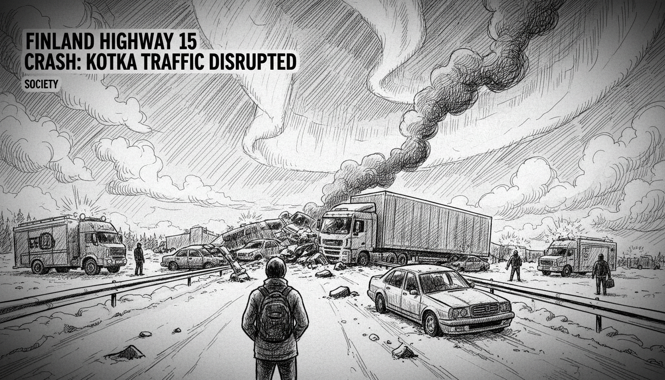 Finland Highway 15 Crash: Kotka Traffic Disrupted