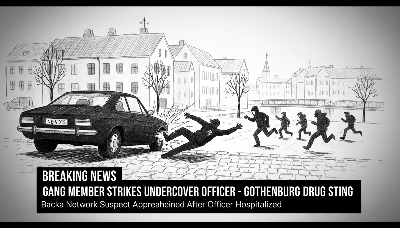 Gang Member Suspected of Deliberately Hitting Undercover Police Officer