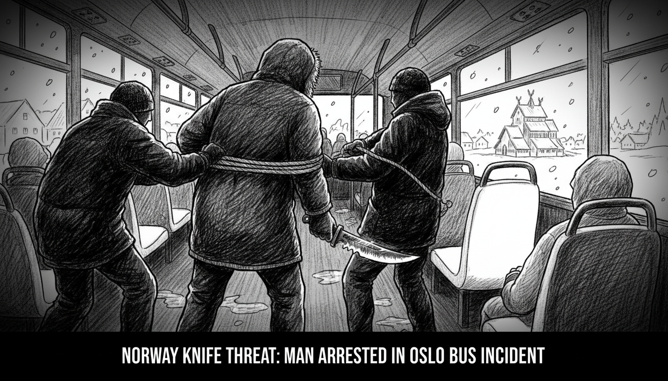 Norway Knife Threat: Man Arrested in Oslo Bus Incident