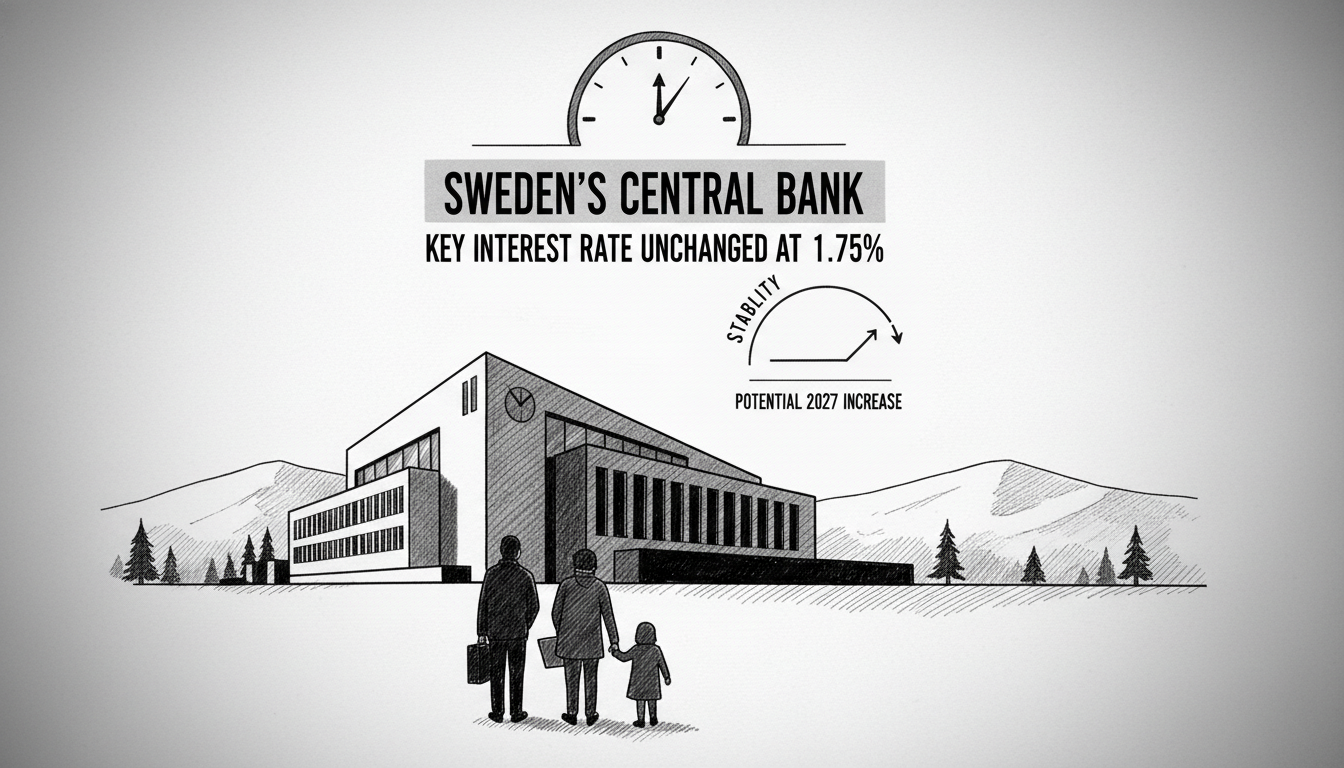 Sweden's Central Bank Maintains Key Interest Rate Unchanged