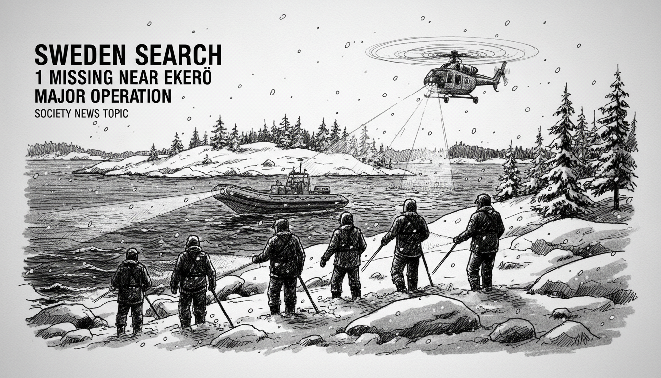 Sweden Search: 1 Missing Near Ekerö, Major Operation