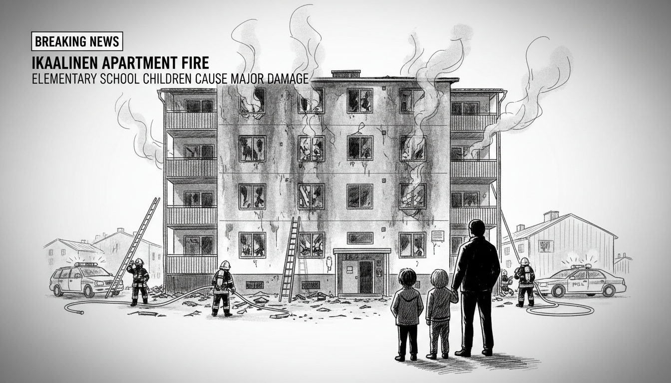 Elementary School Children Cause Major Damage in Ikaalinen Apartment Fire